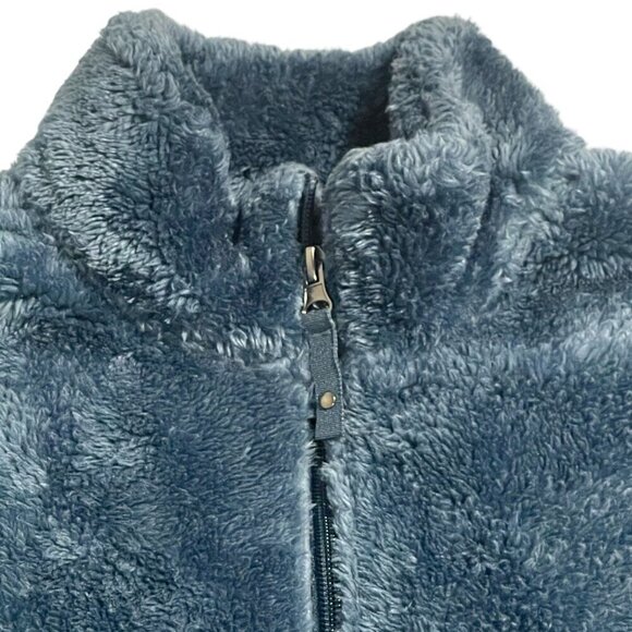 Free Country Women's Dark Teal Fleece Jacket Soft & Cozy Size Medium - Picture 4 of 11